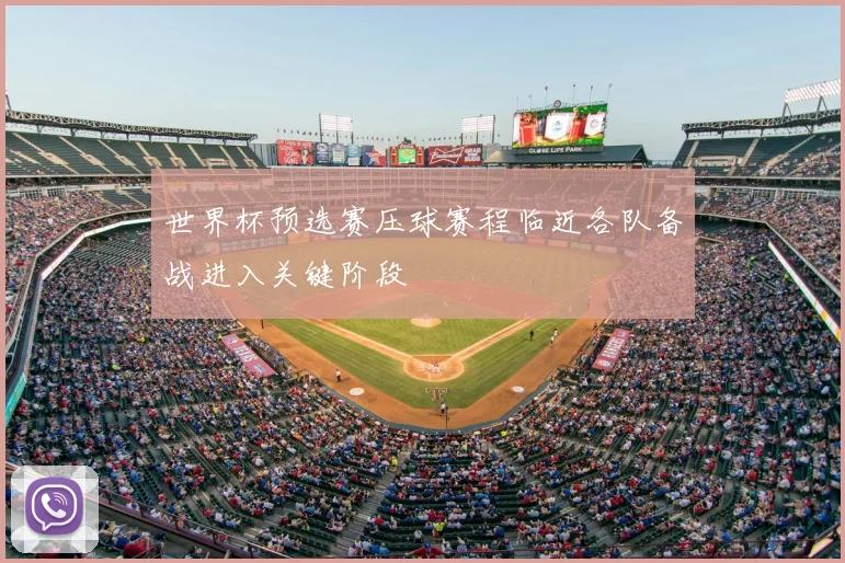 世界杯预选赛压球赛程临近各队备战进入关键阶段